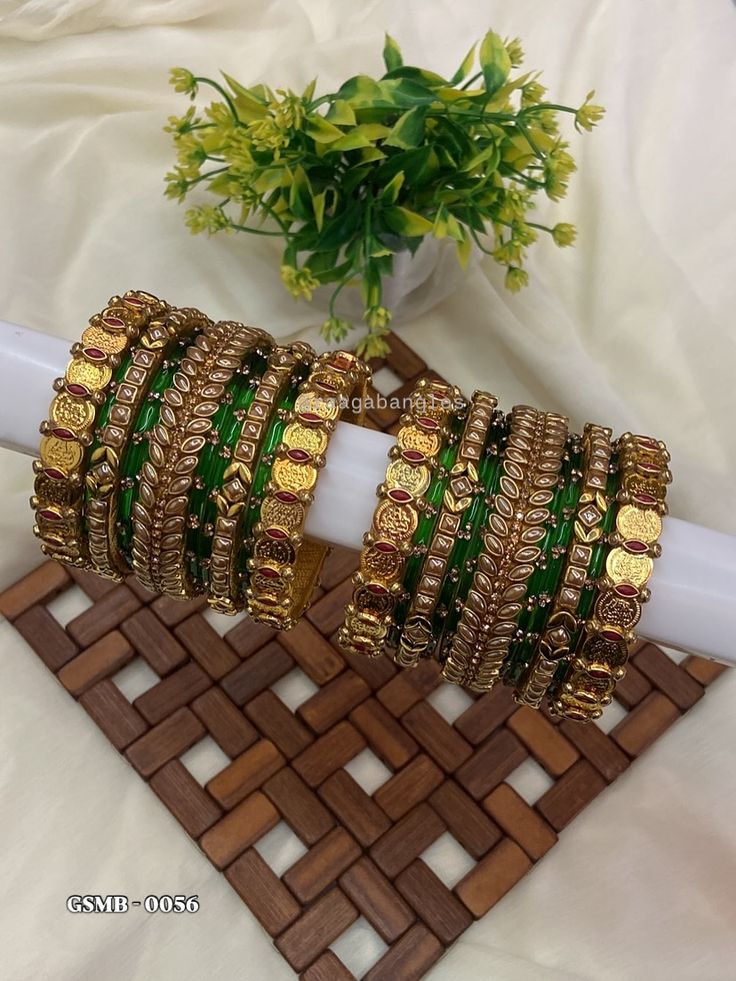 Golden Thread Bangles