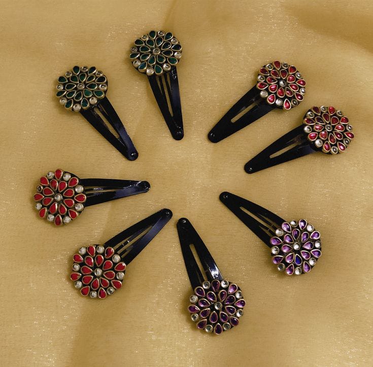 Floral Hair Clip Set